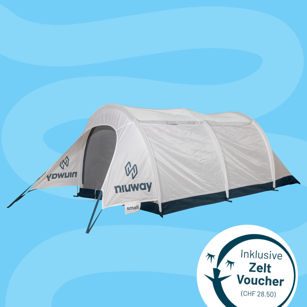 niuway zelt 2 personen Openair Lumnezia 2026 pickup tents – Farbe:ORIENTBLUE GLOSSY eicbike Personalizing the Impuls Evo
